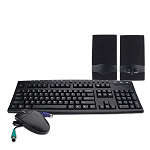 Keyboard, optical mouse, and speaker set